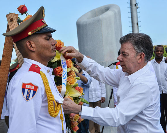 santos en cuba ofrenda a marti