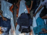 Repudian asesinatos de periodistas en Gaza