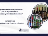 Aplican impuesto especial a productos por la importación de Cervezas y Bebidas alcohólicas en dólares estadounidenses por litro importado